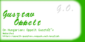 gusztav oppelt business card